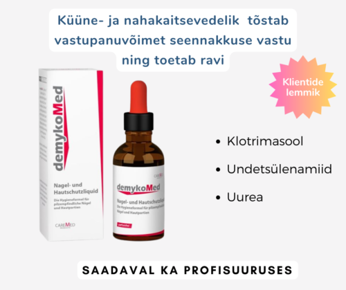 Demykomed Küüne- ja nahakaitsevedelik seene ravi toetuseks