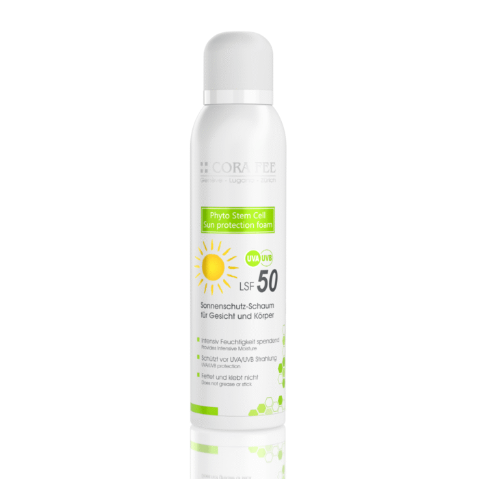 Phyto Stem Cell Sun protection Foam_714175 Cora Fee Phyto Stem Cell päikesekaitse vahtkreem SPF 50 - 150 ml