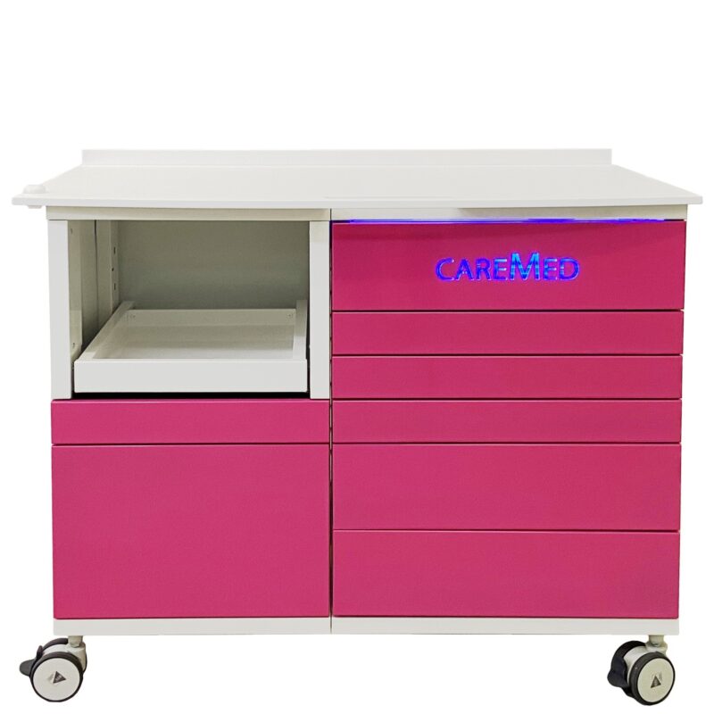 CareMed pediküüri kapp, käru