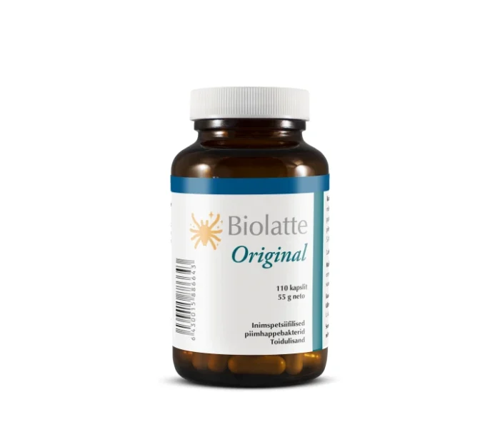 biolatte original 100 kapslit piimhappebakterid probiootikumid