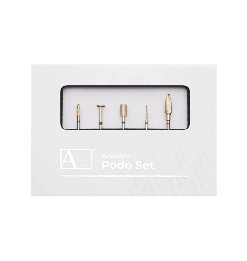 Arkada Podo Set gold - professionaalne freesisari küünehoolduseks TOP 01–05