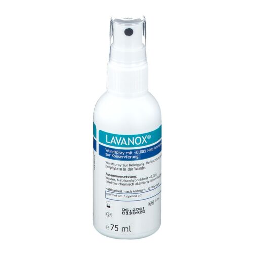 Lavanox haavaloputuslahus sprei 0,08% hüpokloritiga 75ml