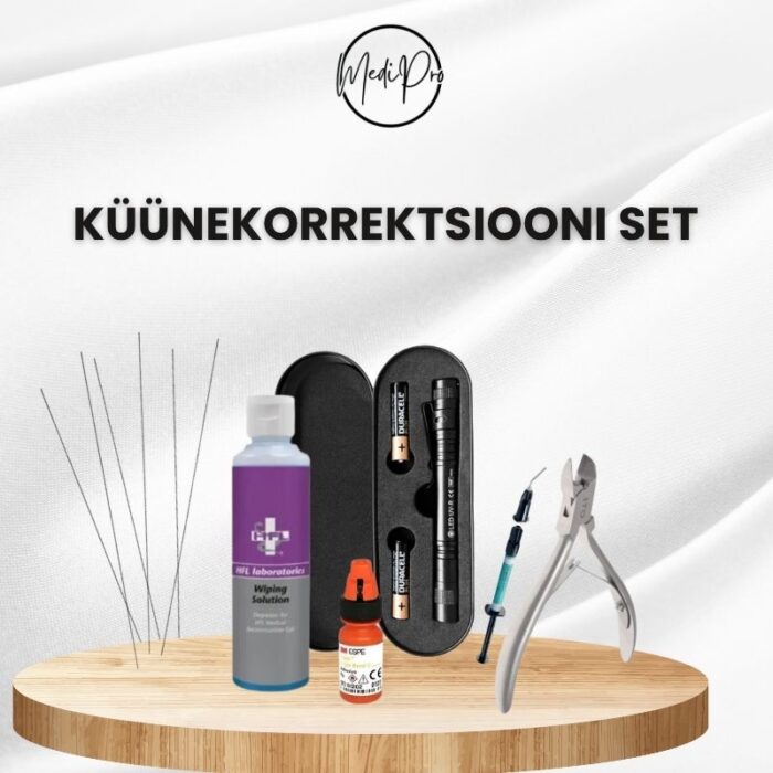 Küünekorrektsiooni set titaantraadi paigaldamiseks Küünekorrektsiooni set titaantraadi paigaldamiseks