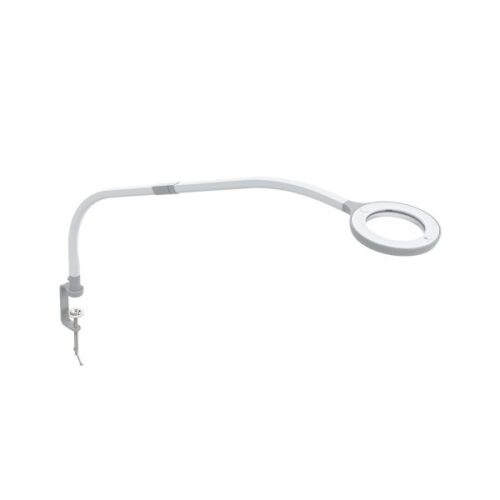 kerge ja kompaktne luup-lamp akrüülist 9 cm läätsega ning 5 dioptri (2,25x) suurendusega.