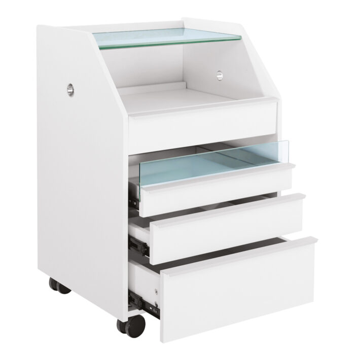 Podocart pediküürikapp ratastel L 51 x D 48 x H 80 cm