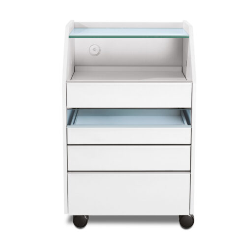 Podocart pediküürikapp ratastel L 51 x D 48 x H 80 cm