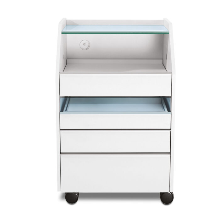 Podocart pediküürikapp ratastel L 51 x D 48 x H 80 cm