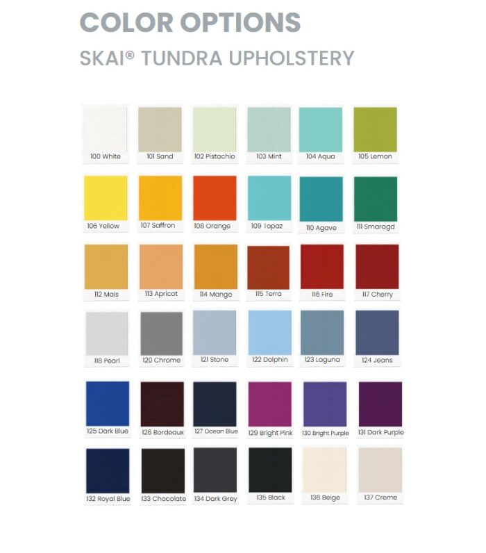 skai tundra kosmeetika tooli värvid