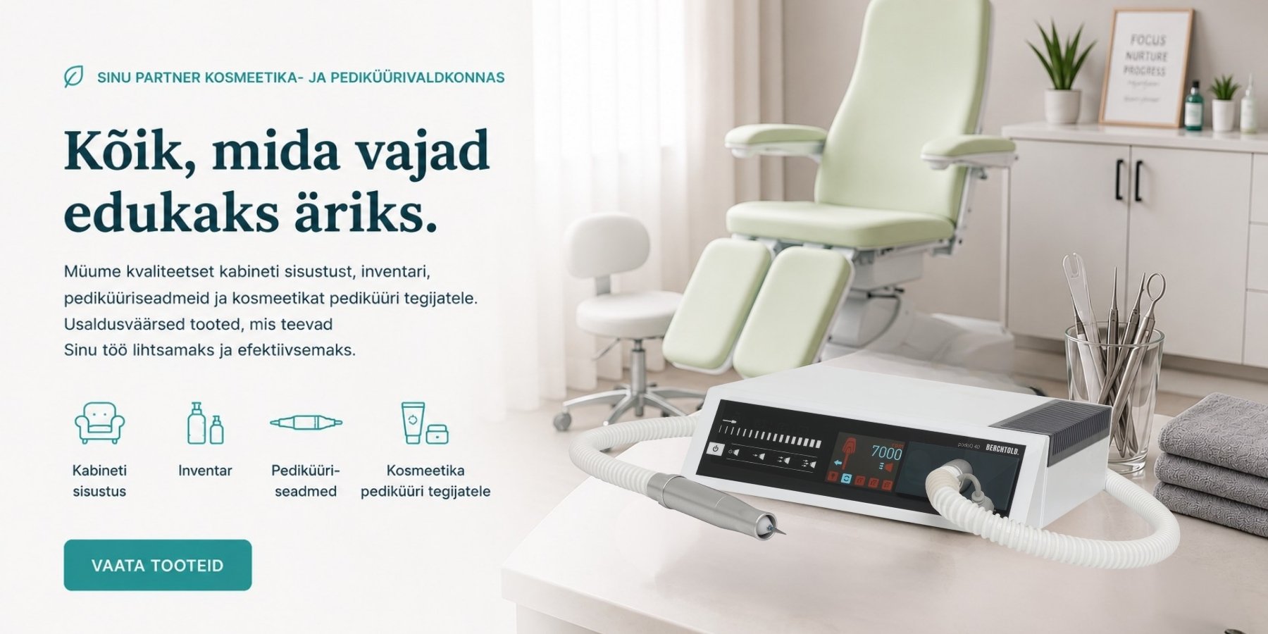 profitooted kabineti sisustus podoloogidele, pediküüri tegijatele profitooted kabineti sisustus podoloogidele, pediküüri tegijatele